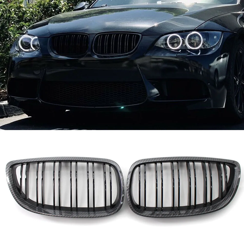 Для BMW E92 E93 M3 Coupe Спортивная решетка из углеродного волокна 06-09 Dual Slat | Автомобили и