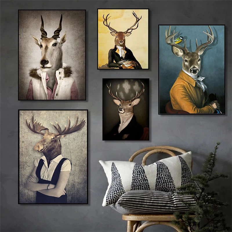 Humans With Animal Heads Art