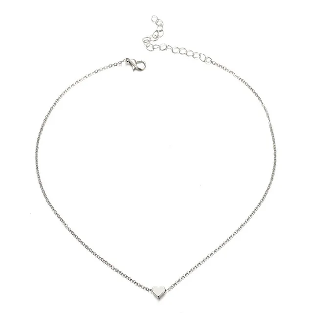New Fashion Long Necklace Layered Chain Choker Sliver Gold Color Korean Wedding Pendant Necklaces For Women Girl Gift Jewelry - Окраска металла: 21