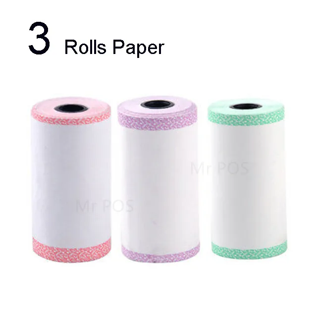 Brussel 1 Roll 57x30mm Self-Adhesive Thermal Labels Sticker Photo Printing Paper Thermal Receipt Printer Paper for Smart Photo Printer Random 