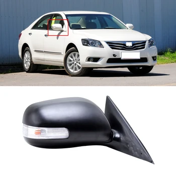 

CAPQX 7/9wire For Toyota Carmy 2006-2013 Car Side Rearview Mirror with LED Turn Signal Light Outside Rear View Mirror Assy