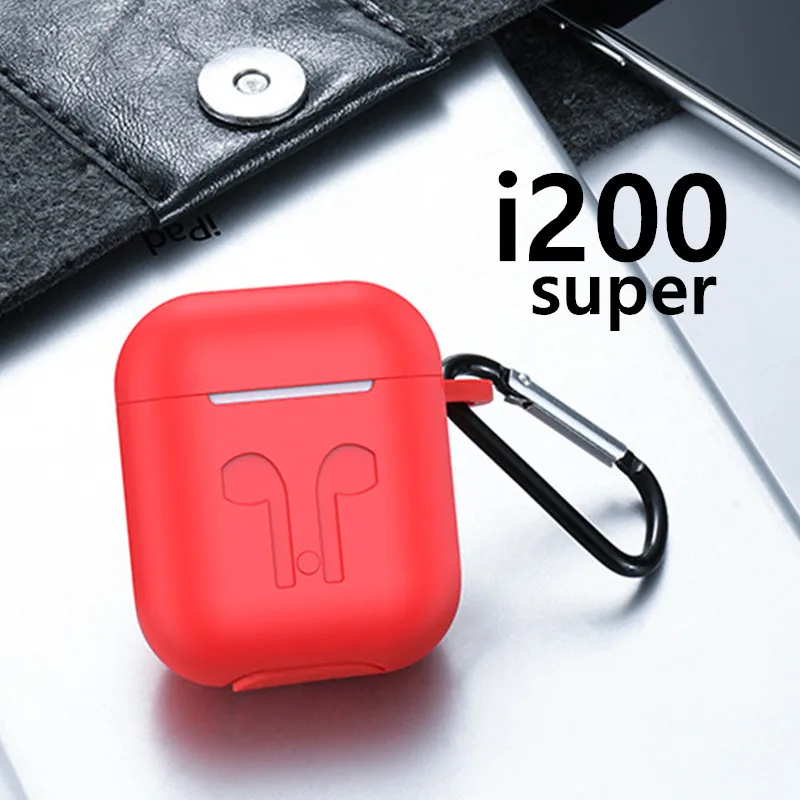 

Super i200 TWS Bluetooth headset wireless charging headset touch control earbuds 1: 1 open the cover and pop-up renamed Gps