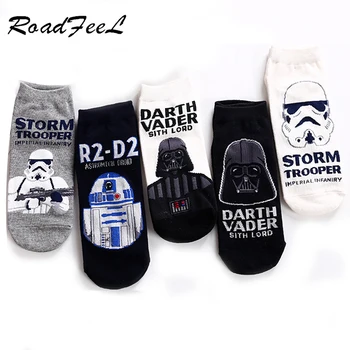

1 / 5 Pairs Ladies Cotton Socks Cartoon Cool Fun Socks Ladies Hip Hop Casual Cotton High Quality Fun Pattern Socks