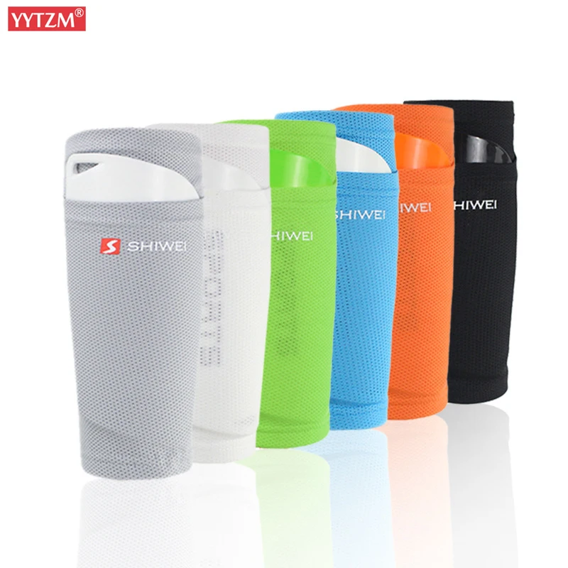 Football Leg Plate Socks With Pocket Suit Sleeves Support Adult Ventilation Training Basketball Guards Protective Pads 1 Pair