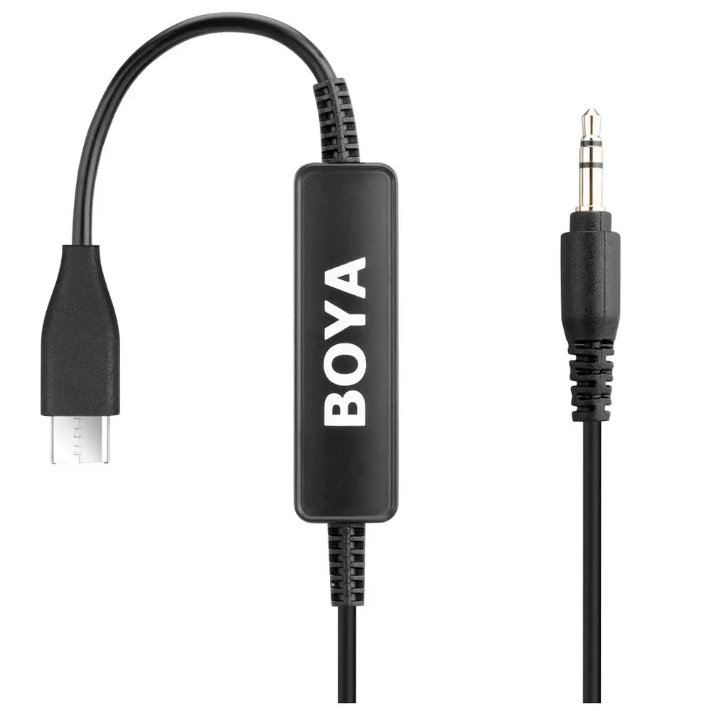 BOYA 35C-USB C 3,5 мм к usb type-C Соединительный аудиокабель для 3,5 мм автономных микрофонов для использования с разъемом usb type-C