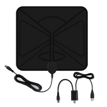 

1680Miles Indoor HDTV Aerial 4K HD Resolution Freeview TV Antenna With Signal Amplifier Booster /