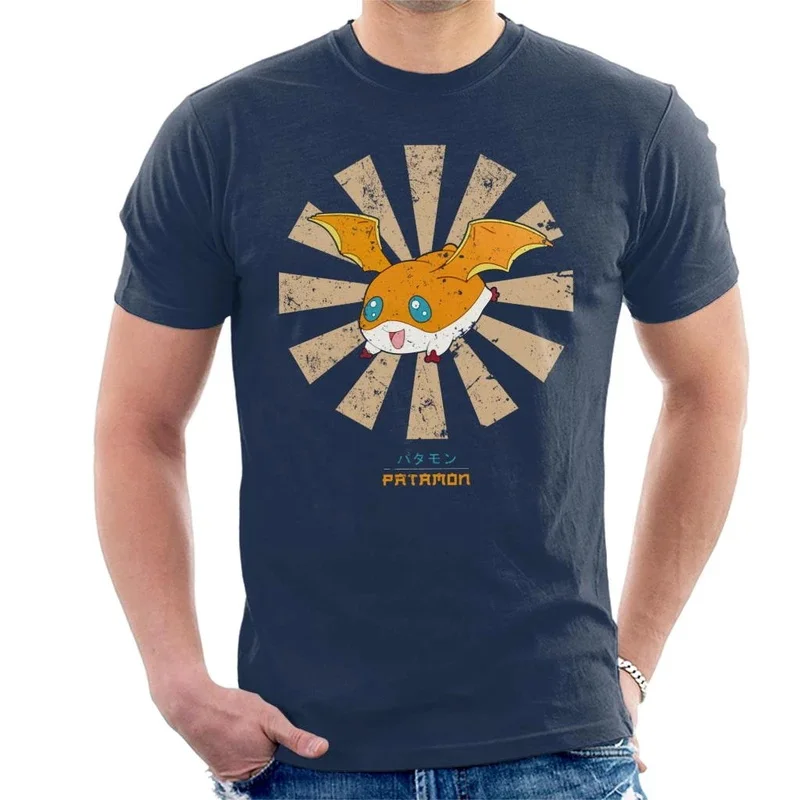 Neue Gedruckt Lustige Patamon Retro Japanischen Digimon männer T Shirt