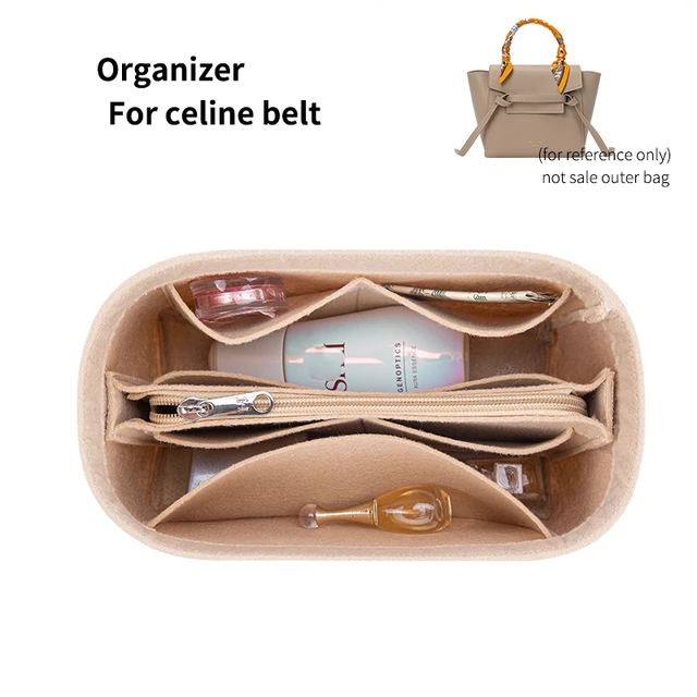 Purse Organizer Insert, Felt Bag Organizer With Zipper, Handbag