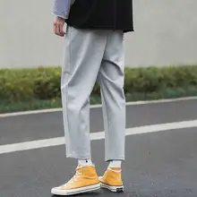 Летние спортивные штаны, спортивные штаны, мужские повседневные спортивные штаны, свободные однотонные штаны для фитнеса и бега, модные студенческие штаны