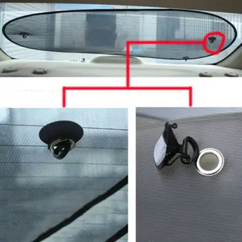 

50x100cm Car Rear Back Window Sunscreen Sunshade Sun Shade Visor Cover Mesh Shield Protection Heat Insulation