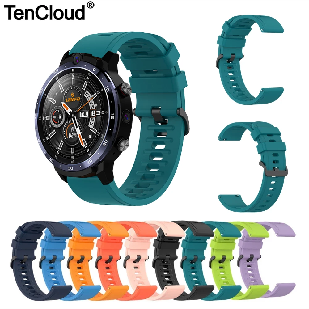 Ремешок силиконовый для Lemfo LEM12 Pro LEM15 LF29 LF28 LF27 LF26 браслет SG2/DTX/DT35/GTS 2/P8 Plus |