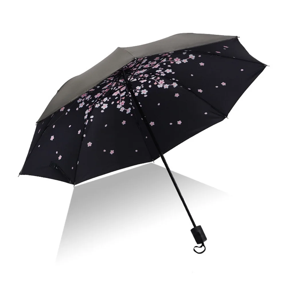 Для мужчин Для Женщин Защита от солнца дождь зонтик с УФ-защитой от ветра Складной Компактный Открытый дорожных зонтов@ v-образной КРЕПЕЖНОЙ ПЛАСТИНОЙ LS - Цвет: F