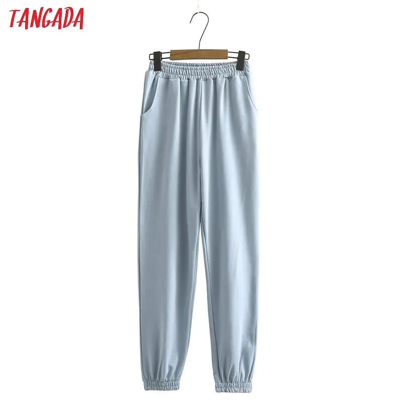 Tangada 2020 Autumn Women Terry 95% cotton suit oversized 4 pieces sets o neck hoodies sweatshirt shorts pants suits 6L30