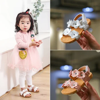 

2020 Summer Princess Girls Flower Sandals S0216