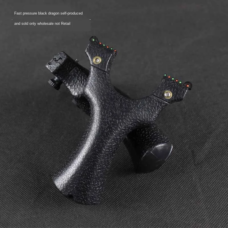 

Resin Quick Press Black Dragon Double Cross Aiming Device Quick Press Free Slingshot Clip Slingshot Catapult