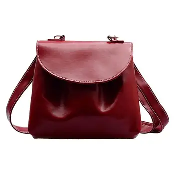 

New Fashion Handbags Portable Delicate Design Women Crossbody Bags Leather Fashion Pure Color Retro Shoulder Messenger Handbag