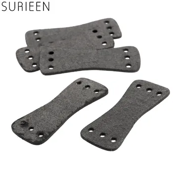 

5Pcs Microfiber Leather Catapults Pouches For Hunting Rubber Band Shooting Bow Estilingue Slingshots Pouch With 6 Holes 72*20mm