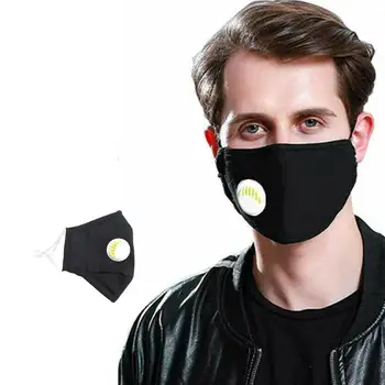 

Dust Anti-haze Cotton Mask Protective Breathing Valve Wind Proof Pluggable Filter Cotton Face Masks