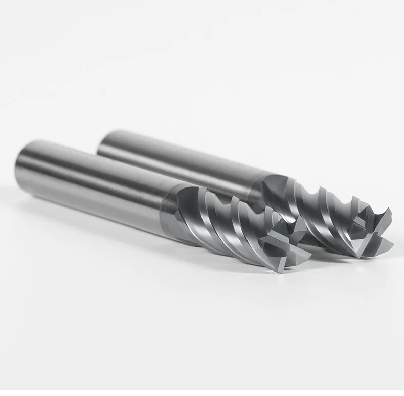 cnc spindle HRC70 CARBID End Mill 4 Flute 4,5,6,8,12mm Cutting Alloy Carbide Tungsten Steel Milling Cutter CNC Machine Cutting Tools End Mil end mill set
