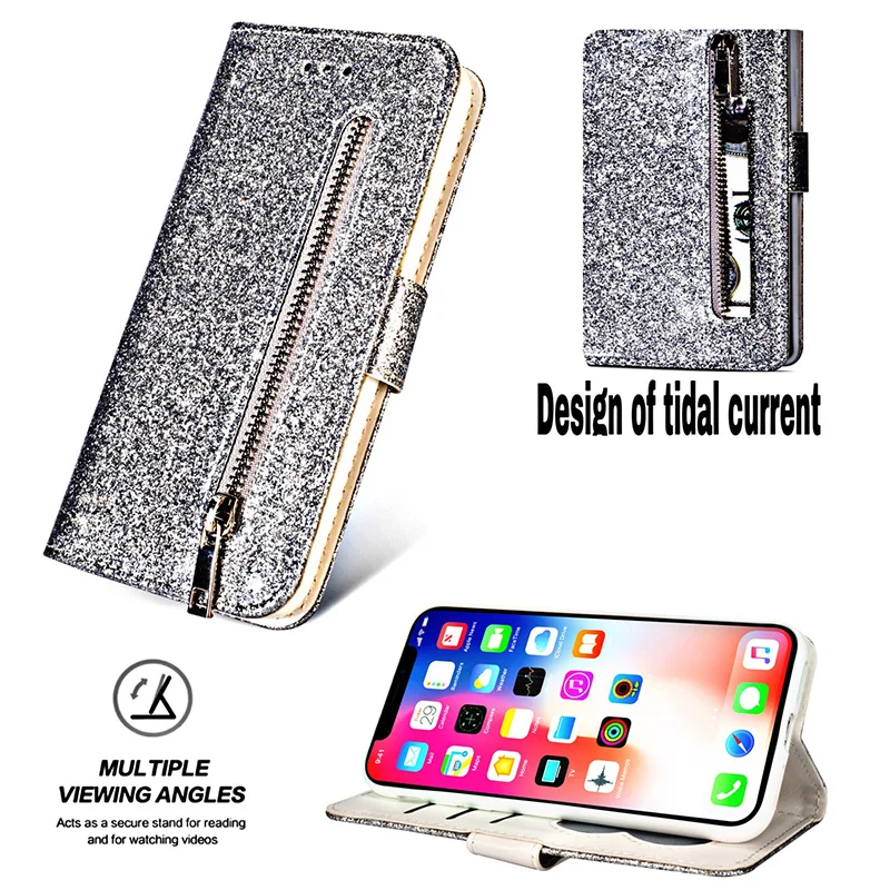 Роскошный блестящий кожаный флип-чехол для iPhone XS Max X XR 10 Coque iPhone 7 8 Plus 6 6S 6Plus 7Plus 8 Plus i Phone мягкий полный Чехол