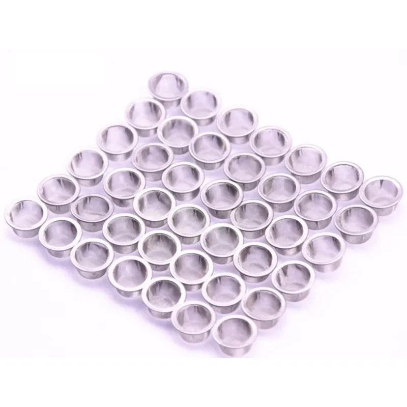 100 Mesh Pipe Stainless Steel Filter Mesh Edge Filter Combustion Network Crystal Cigarette Holder Filter 10 Pcs/sets