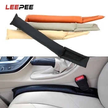 

LEEPEE Car Seat Gap Filler Spacer Gap Anti-leakage Protection Strip PU Leather Blocker Holster Seat Leak Cover Filler Soft Pad