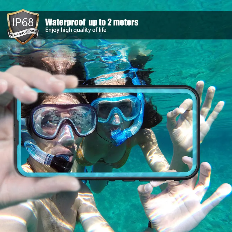 IP68 Underwater phone Case for Huawei P20 P30 P40Pro Covers Shockproof Diving Waterproof Case for P40 Pro Water Proof  Cases