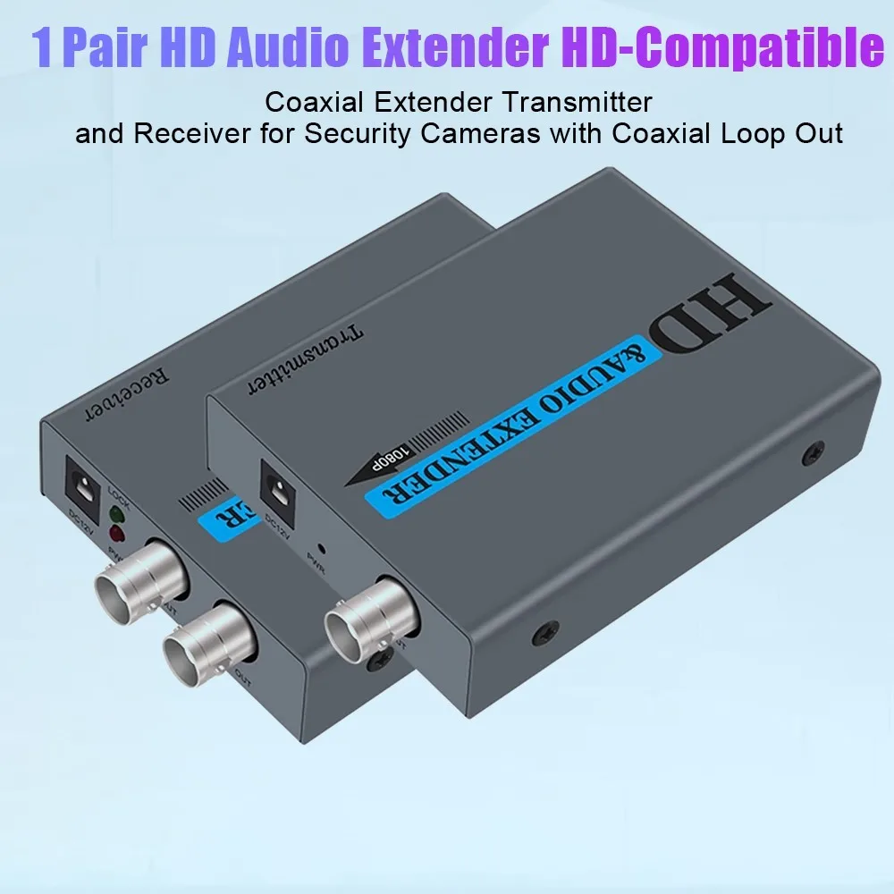 1 par hd extensor de áudio hdmi-transmissor