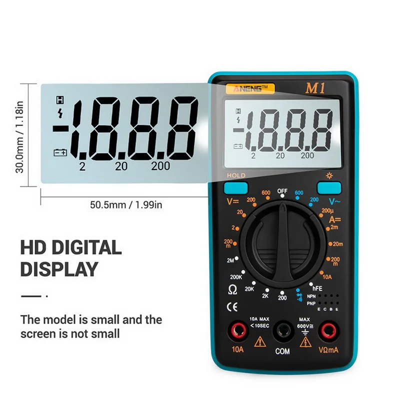 Тестеры многометровые рихметры Dmm 400a M1 Цифровой мультиметр Esr метр
