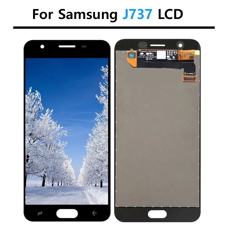 100% тест для Samsung Galaxy J7 2018 J737 сгорающая тень ЖК-дисплей сенсорный экран дигитайзер