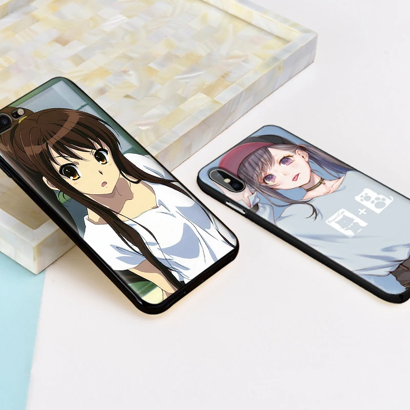 Мягкий чехол из ТПУ для девочек японского аниме Apple IPhone X XR XS MAX 5 5S 5C SE 6 S 7 8 Plus ipod touch