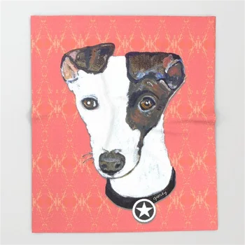 

Greyhound Portrait Blanket Funny Printed Soft Boy Girl Baby Coral Fleece Blankets Muti-size Spring Warm Sofa Bed Sheets