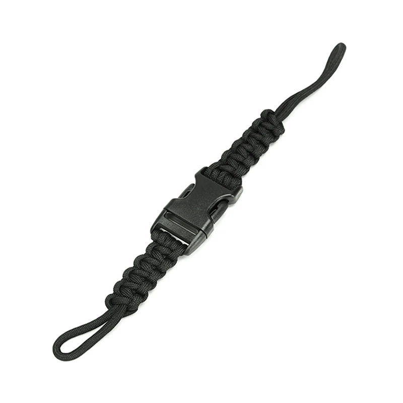 Пряжка Паракорд Многофункциональный Плетеный Соединительный шнур шнурок - Цвет: Черный