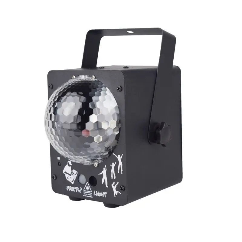 

RGB LED Crystal Disco Magic Ball With 60 Patterns RG Laser Projector DJ Party Holiday Bar Christmas DMX Stage Lighting Effect