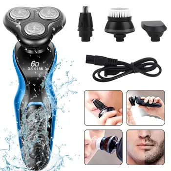 

3 In 1 Electric Shaver For Men 3 Floating Heads Electric Razor Rechargeable Beard Hair Trimmer Mens Electric Shaving Machines