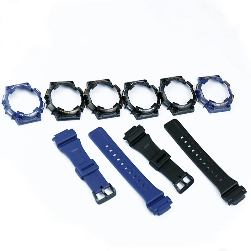 Watch accessories pin buckle suitable for Casio resin strap case men's watch with AQ-S810W AQS810WC sports waterproof watch band