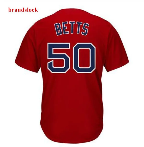 Новинка 50 Betts Джерси 28 Martinez мужские бейсбольные майки Boston Белый Синий Серый Красный