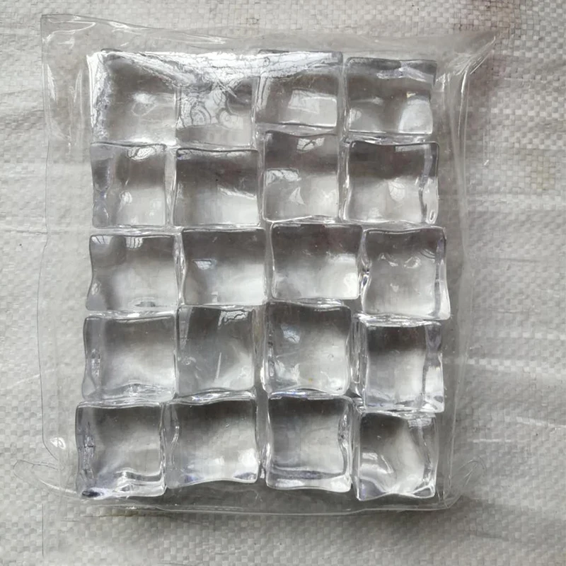 Artificial Acrylic Ice Cubes, Square Shape, Photography Props, High Quality, Hot , 10Pcs, 20mm, 25mm, 30mm