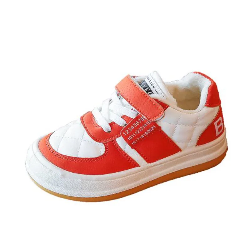 Children casual Sports shoes 2021 Winter new Boys Girls PU Lightweight Soft sneakers Running Shoes Comfortable Board Shoes