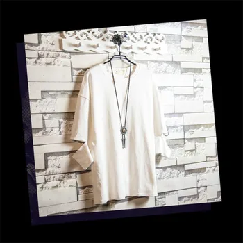 

10392-Short-sleeved T-shirt men's loose round neck half-sleeved shirt