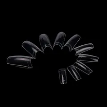 Модные женские 500 шт натуральные французские накладные ногти искусственный Прозрачный Поддельные накладные ногти искусство акриловый маникюр инструмент 1010