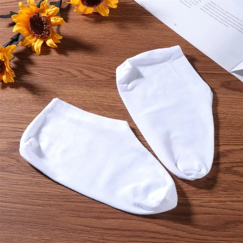3 Pair of Socks Moisturising Durable Cotton Non-slip Boat Socks Short Socks SPA Socks for Ladies Girls Women