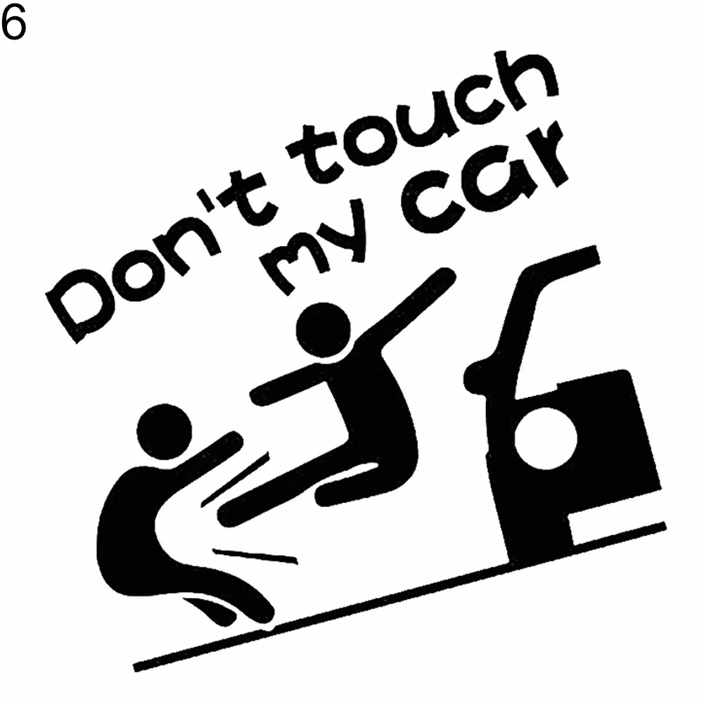 Creative Funny Dont Touch My Car Vehicle Reflective Decals Sticker Decoration