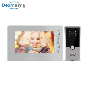 

Doornanny 4" New 600TVL Video Door Phone Touch Button Monitor Door Unlock Doorbell Intercom System Photo/Video Record Function