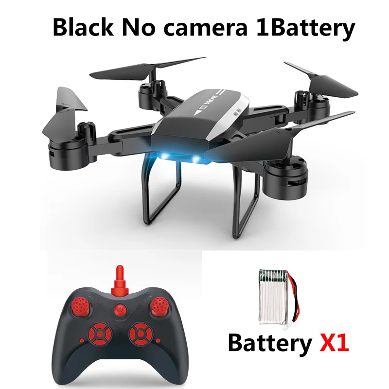 KY606D Квадрокоптер Дрон 4K Rc вертолет Дроны с камерой HD долгое время полета RC gps Дрон wifi FPV складная игрушка - Цвет: Black No camera 1B