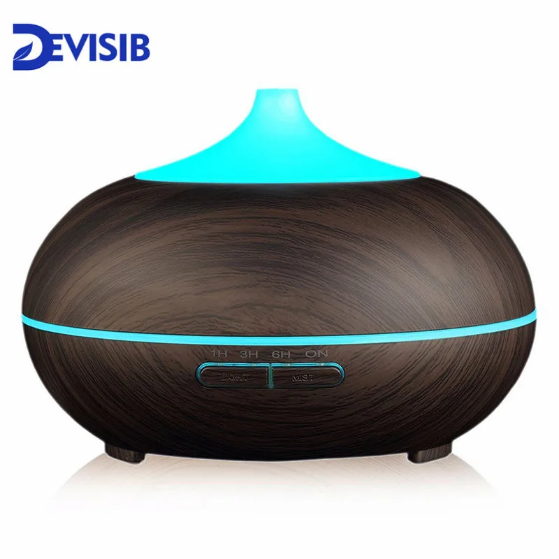 Difusor de Óleo Umidificador de Névoa Fria com Desligamento Automático sem Água e 7 Luz e Bpa Devisib Essencial Aroma Cores Livre Led