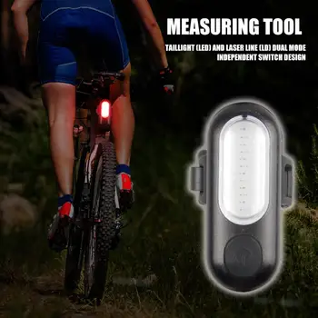 

New COB LED Bicycle Lamp USB Rechargeable 5 Modes Red Blue MTB Road Bike Taillight Safety Warning Light Cycling Equipment