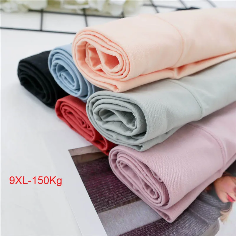 

8XL 9XL 100-150Kg Large size loose women's panties plus size cotton comfortable high-waist panties