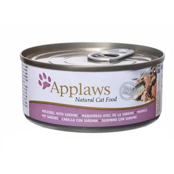 

Applows Conser. d/cats with mackerel and sardinks 0,156 kg x 8 PCs