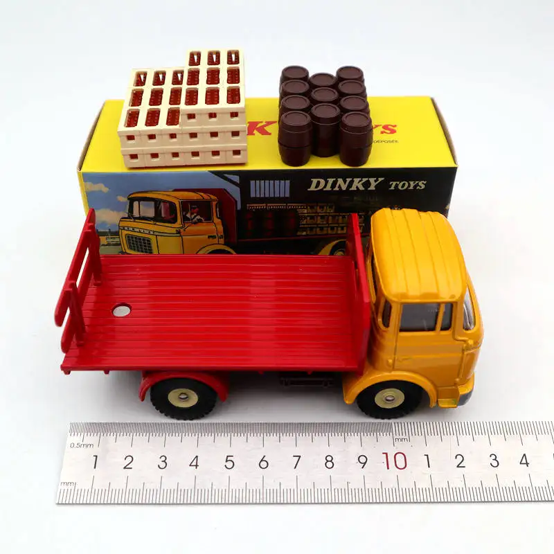 Atlas Dinky toys 588 Plateau Brasseur Berliet GAK Camion Red Diecast Модели Коллекции грузовиков|Наземный